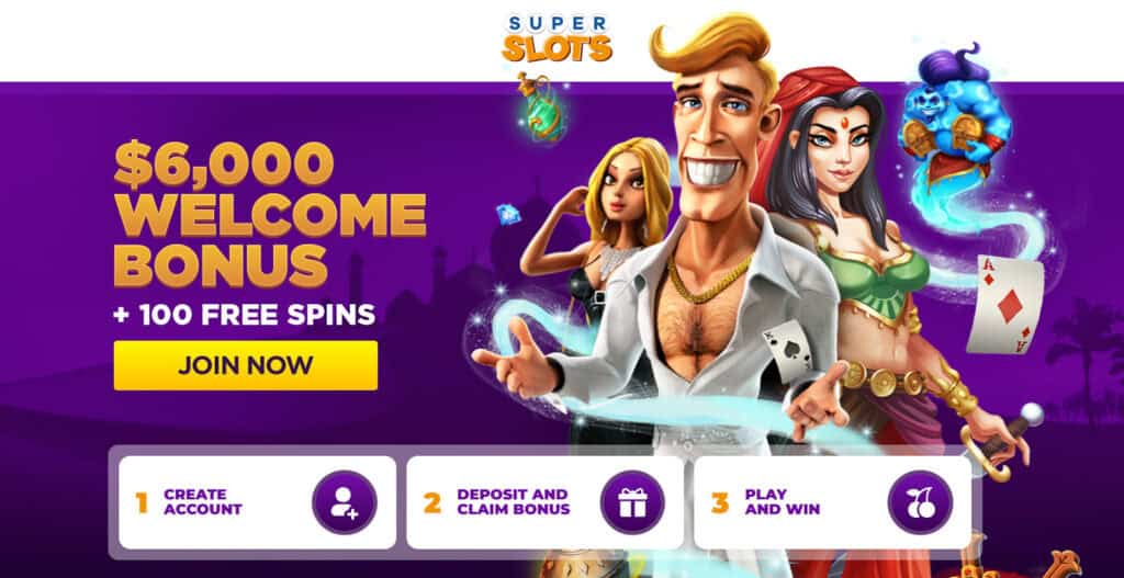 Super Slots Casino Review 2025  Get Upto $6,000 Welcome Bonus