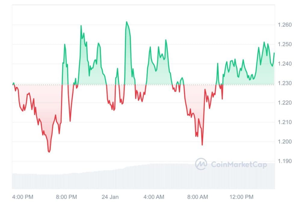 FET 1D graph coinmarketcap